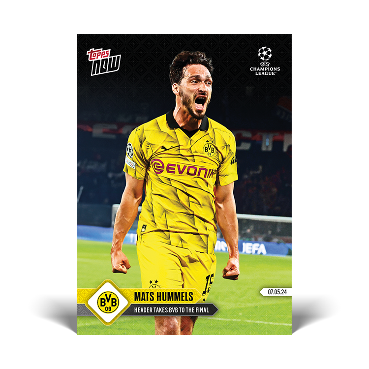 Mats Hummels - Headers takes BVB to the final - 23/24 UCL TOPPS NOW&reg; Card 127