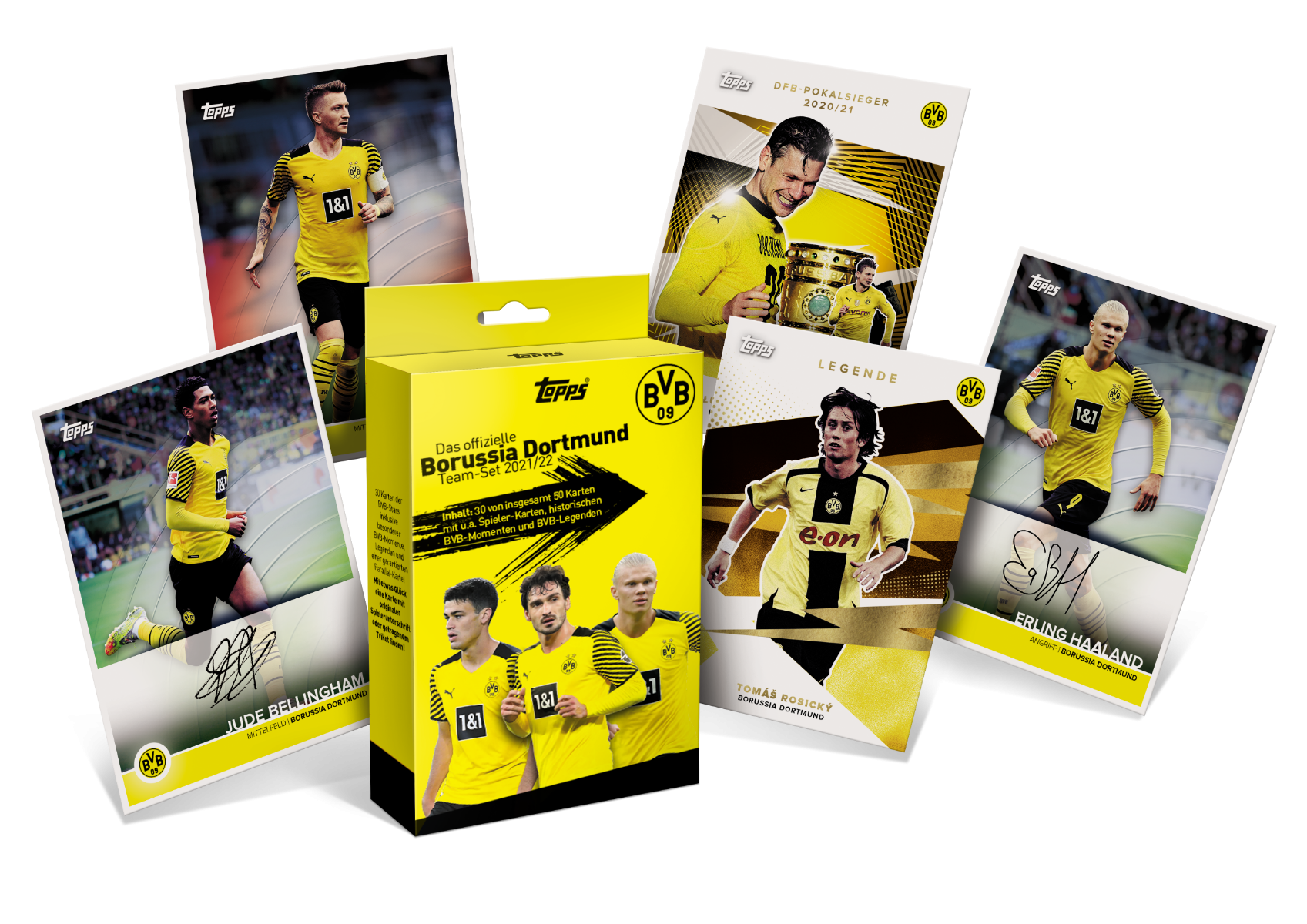 Borussia Dortmund Team Set  Oficial 2021/2022  - 30 Cards - IMPORTADO