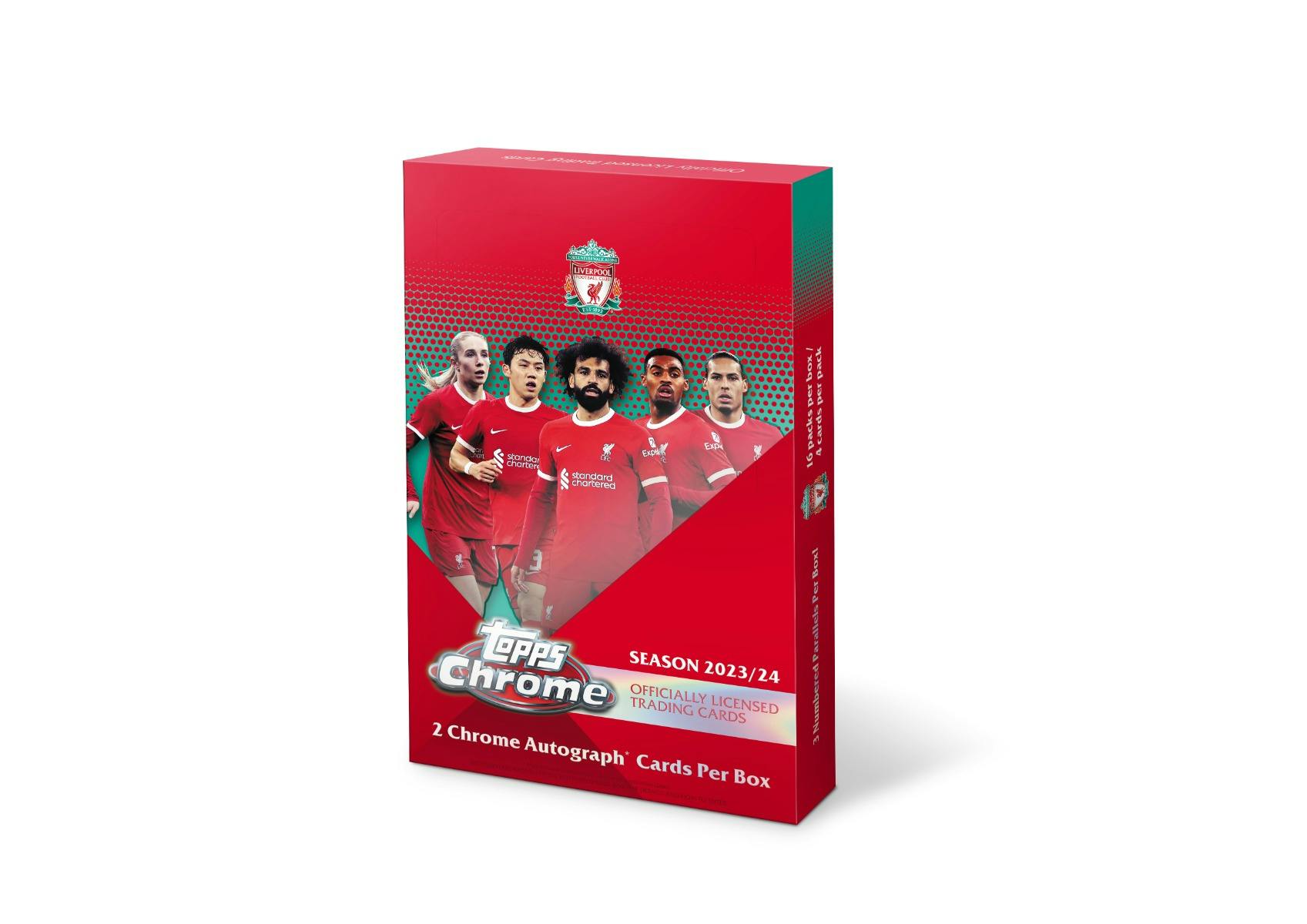 Liverpool F.C. 2023/2024 - Topps Chrome - 64 cards - 2 AUTOS GARANTIDOS - IMPORTADO