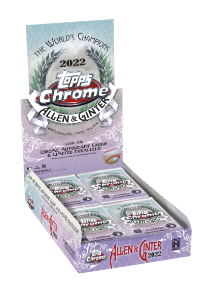 Hobby Box 2022 Allen and Ginter Chrome Baseball Topps - 72 Cards - IMPORTADO