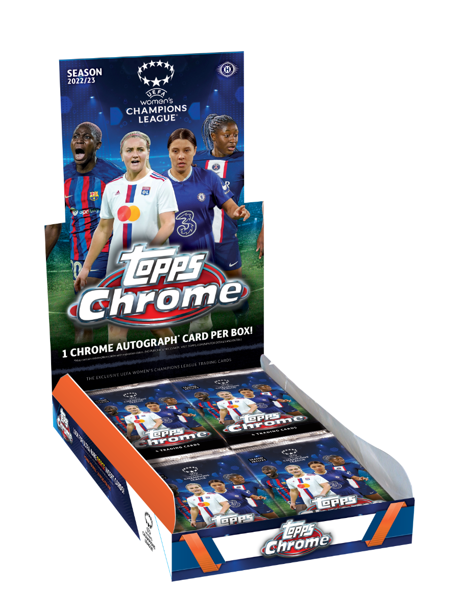 2023 Topps Chrome® UEFA Women's Champions League - Hobby Box - 80 Cards - IMPORTADO