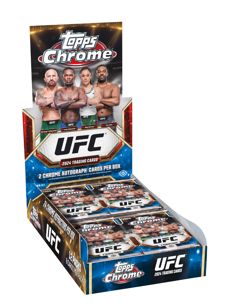 Hobby Box - Topps Chrome UFC 2024 - 96 Cards - 2 AUTOS GARANTIDOS - IMPORTADO