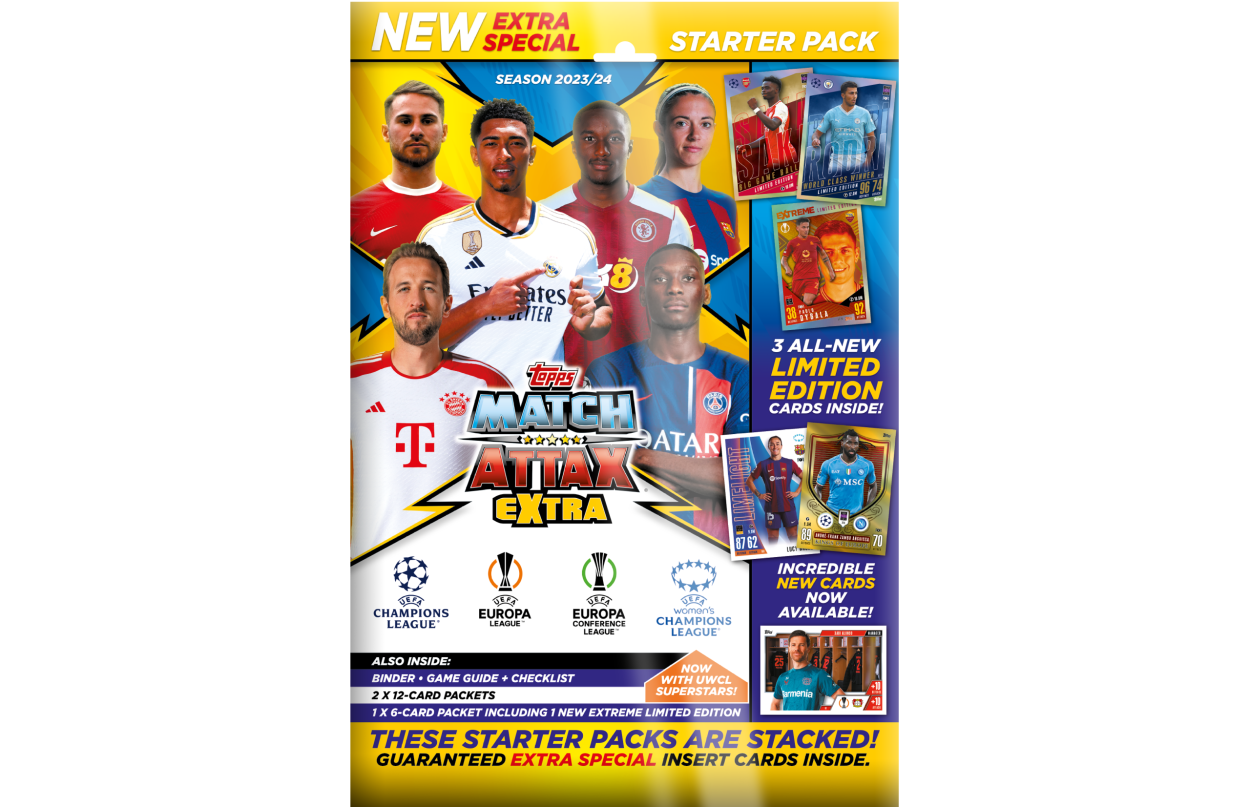 Starter Pack - Match Attax Extra 2024 - 30 cards - IMPORTADO