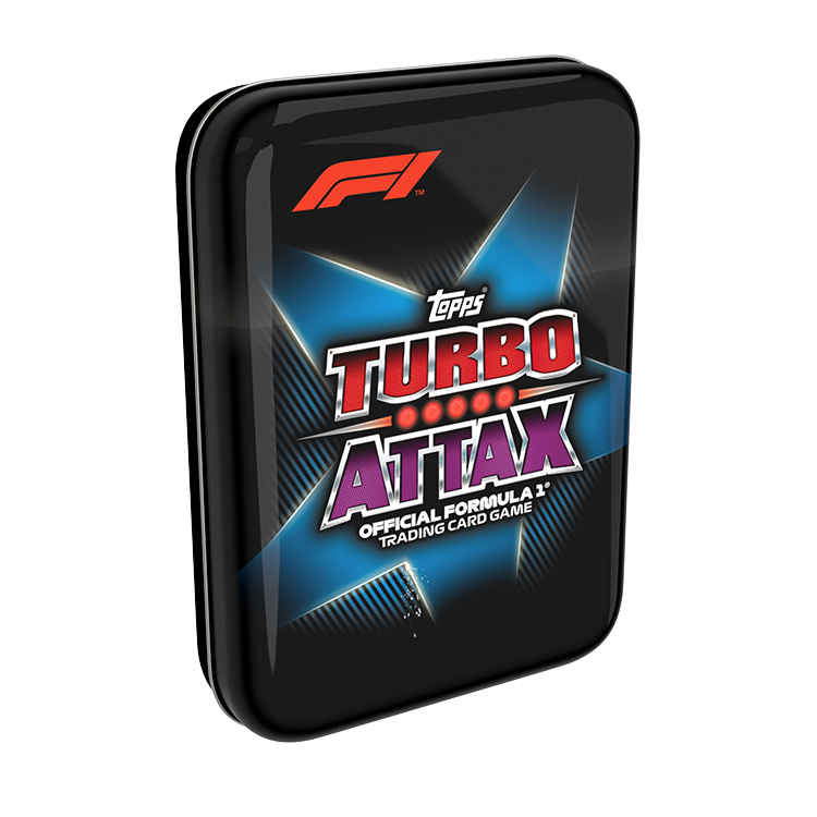 Lata Turbo Attax 2022 F1 - Azul - 38 Cards - IMPORTADO