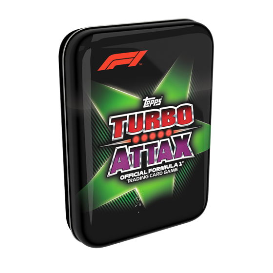 Lata Turbo Attax 2022 F1 - Verde - 38 Cards - IMPORTADO