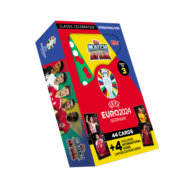 Mega Tin 3 - International Icons -  Match Attax Official EURO 2024 - 48 cards - IMPORTADO