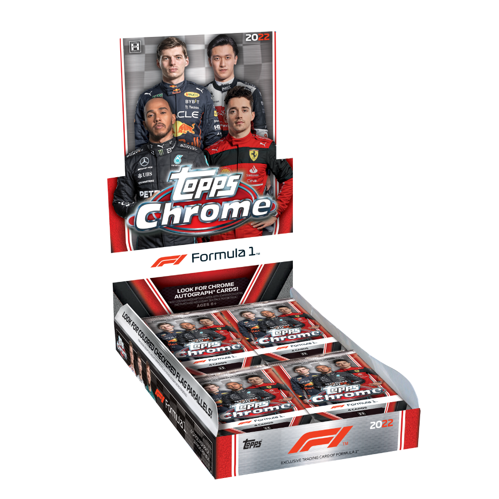 Hobby Box Topps® Formula 1 Chrome 2022 - 72 Cards - IMPORTADO