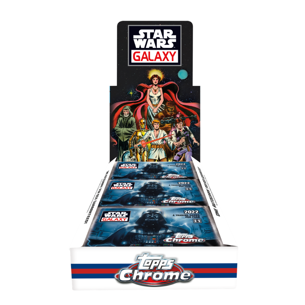 Hobby Box - Topps Cards Oficiais Star Wars Chrome Galaxy 2022 - 72 Cards - IMPORTADO