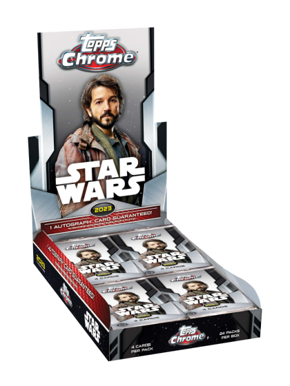 Hobby Box 2023 Topps Star Wars Chrome - 96 Cards - 1 Autógrafo Garantido - IMPORTADO