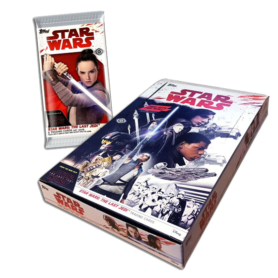 Hobby Box Star Wars: The Last Last Jedi™ c/192 cards especiais - 2 Hits Garantidos
