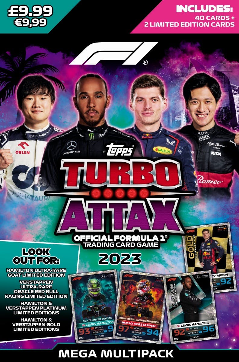 Mega Multipack Fórmula 1 2023 Turbo Attax  - 40 Cards - IMPORTADO